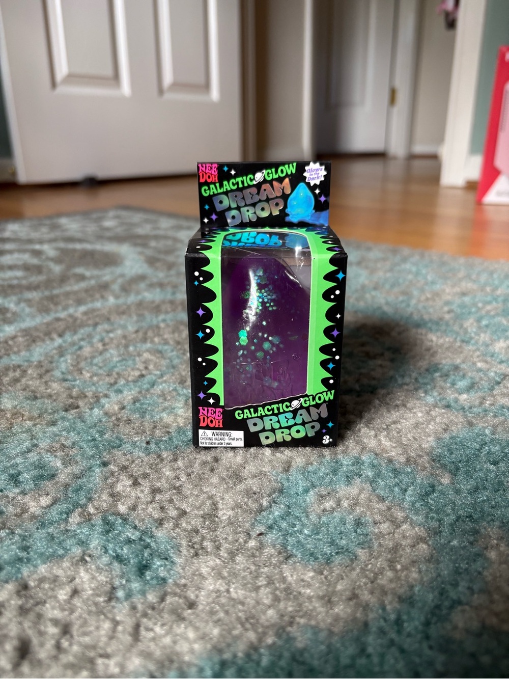 NWT authentic TikTok viral needoh galactic glow dream drop purple squishy